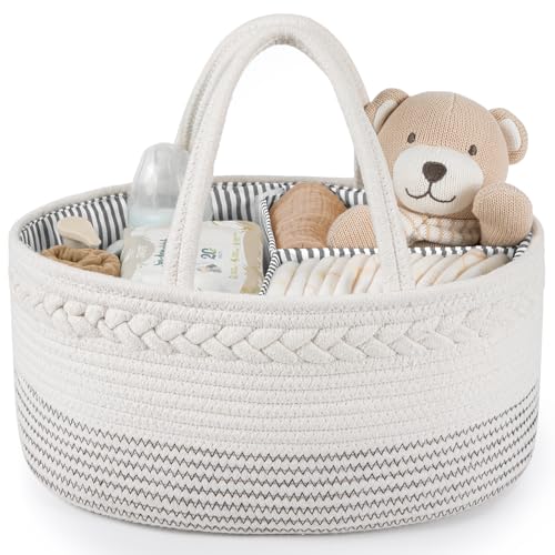Baby Diaper Caddy Organizer, Off White
