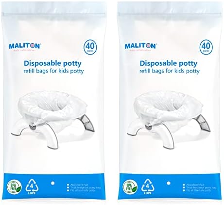 Disposable Potty Liners Compatible with OXO Tot 2-in-1 Go, 80-pack