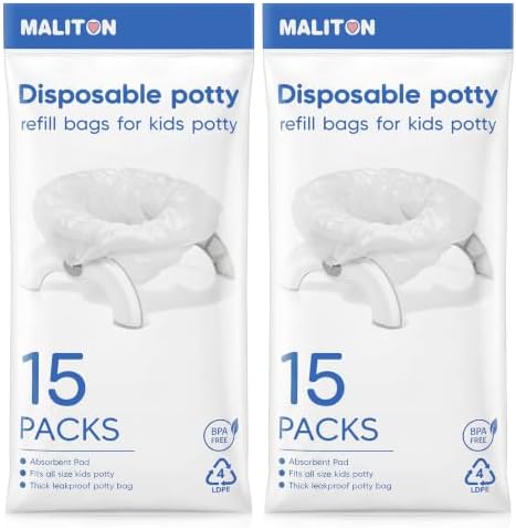 Disposable Potty Liners Compatible with OXO Tot 2-in-1 Go, 30-pack