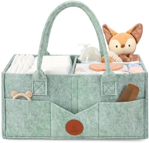 Felt Diaper Caddy Organizer for Changing Table, Green