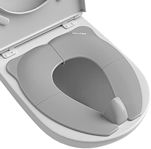 Foldable Travel Potty Training Seat for Toddlers, Gray