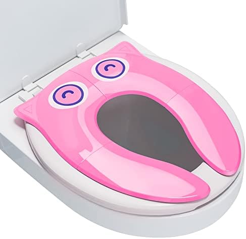 Foldable Travel Potty Training Seat for Toddlers, Pink