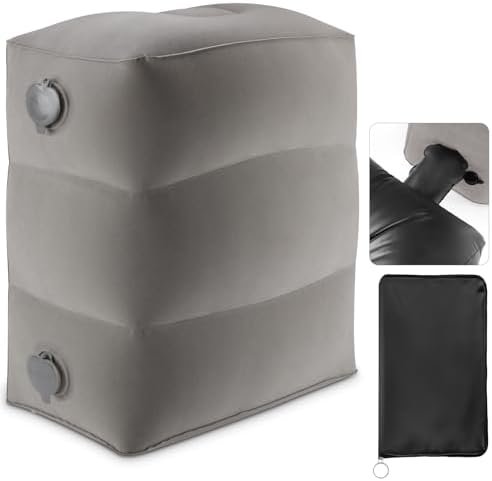 Inflatable Foot Rest Pillow, Grey