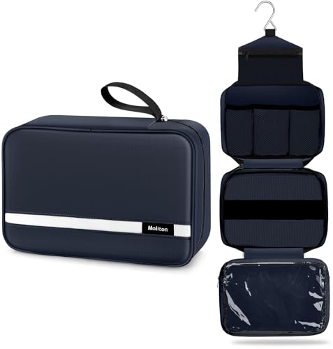 Toiletry Bag for Men & Women Large, Navy Blue